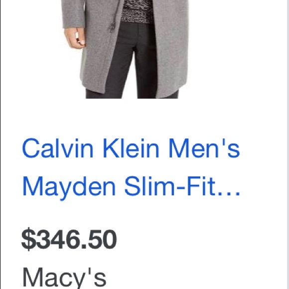 Men’s mayden slim fit overcoat - Picture 4 of 4